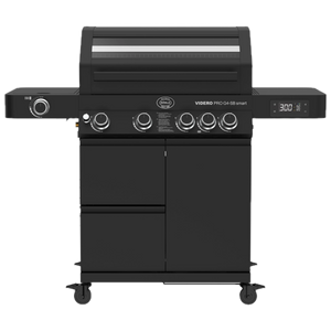 Rösle Videro Pro G4-SB smart Vario+ 50mbar, Grillrost aus Gusseisen, für 1 - 12 Personen