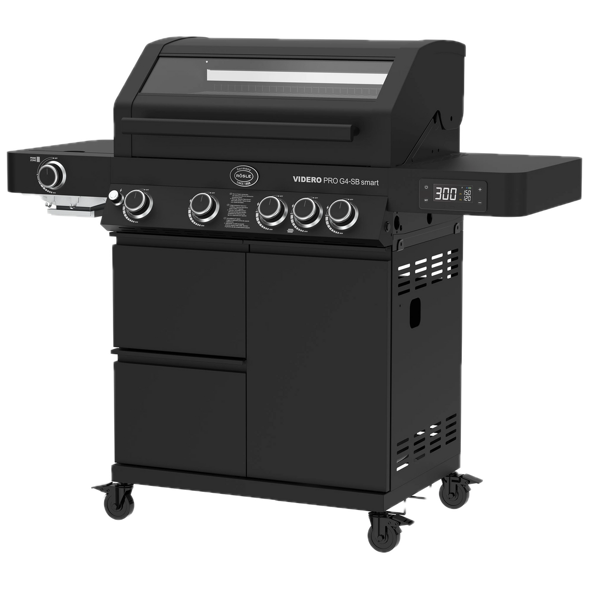 Rösle Videro Pro G4-SB smart Vario+ 50mbar, Grillrost aus Gusseisen, für 1 - 12 Personen, Detailansicht 1