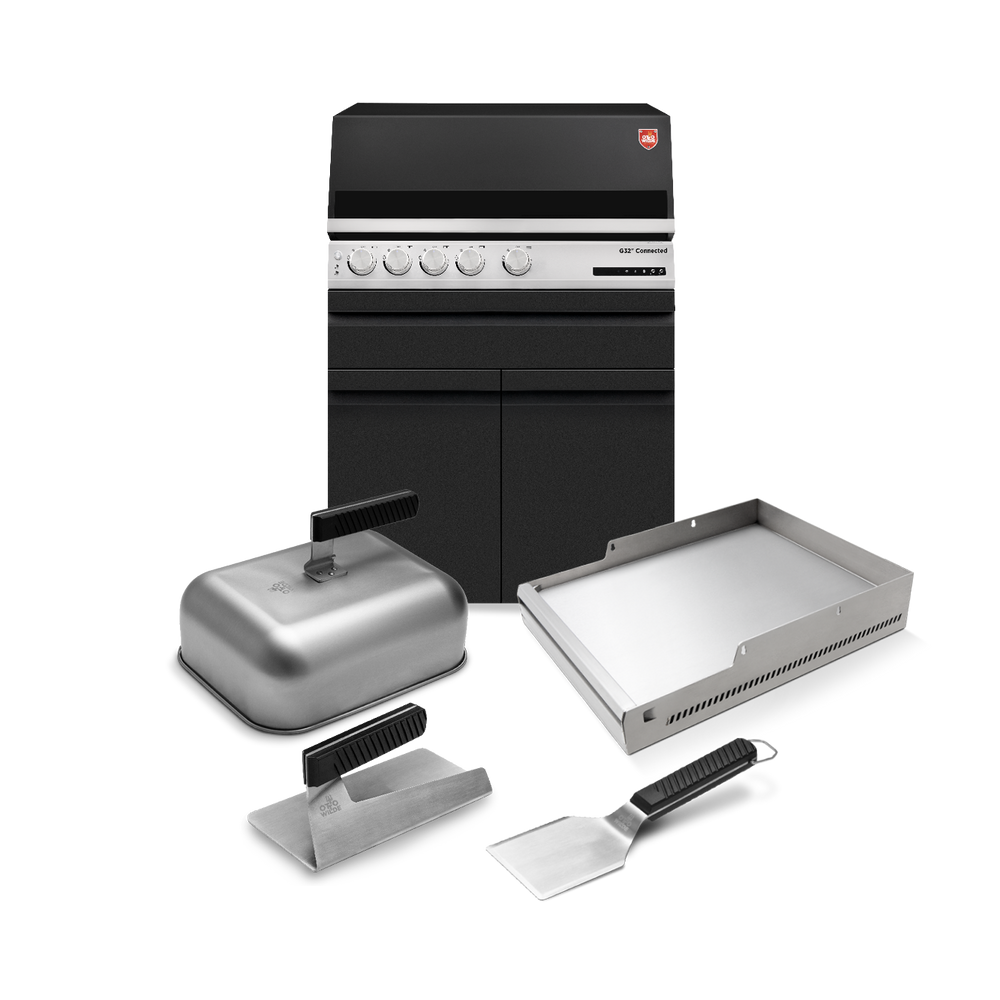 Otto Wilde „Burger Profi“-Set mit Gasgrill G32 Connected 2 Türen, Bundle