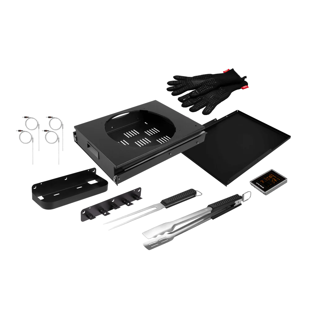 Otto Wilde Komfort Set Deluxe für Gasgrill G32 Connected mit 2 Türen, Grillzubehör