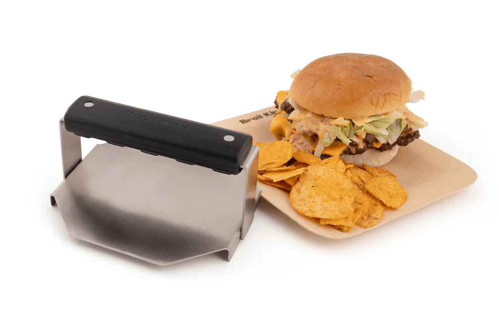 Broil King Smash Burgerpresse aus Edelstahl, Grillzubehör, Detailansicht 3