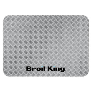 Broil King Grillmatte Bodenschutz Grillunterlage Silber 140 x 90 cm, Grillzubheör