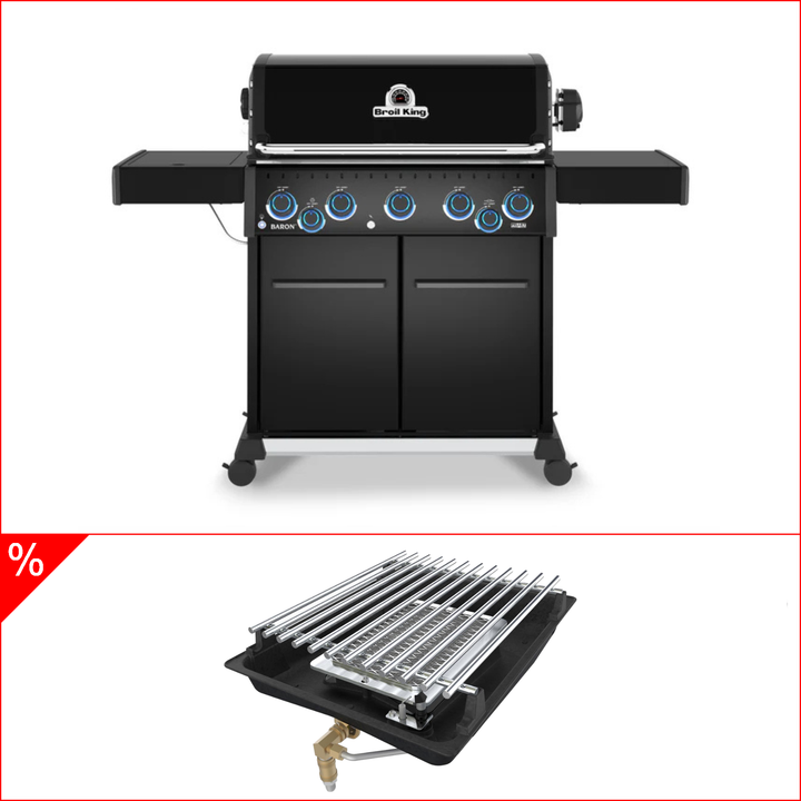 Broil King Baron 590 X Shadow Gasgrill (2026) inkl. Drehspieß & Infrarotbrenner