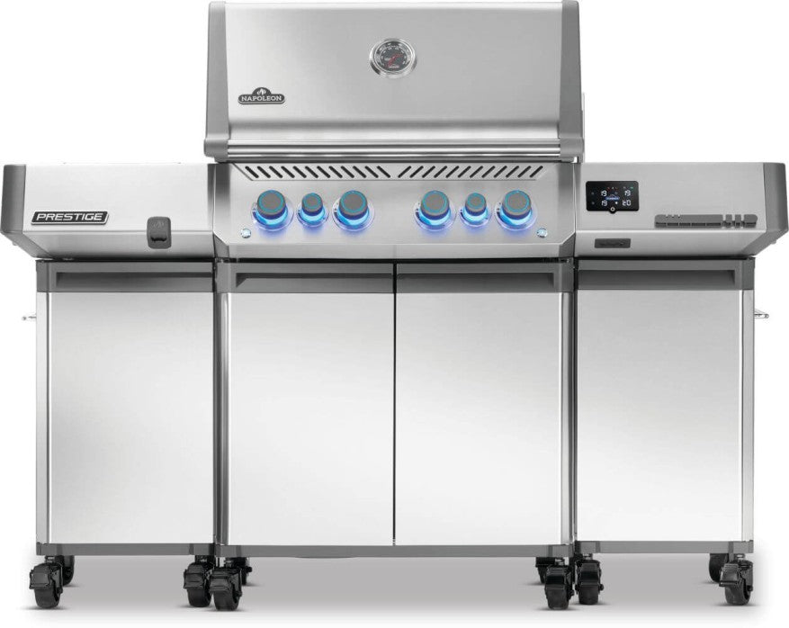 Napoleon Prestige Seitenschränke - Edelstahl - 2er-Set, Grillzubehör, Detailansicht 1