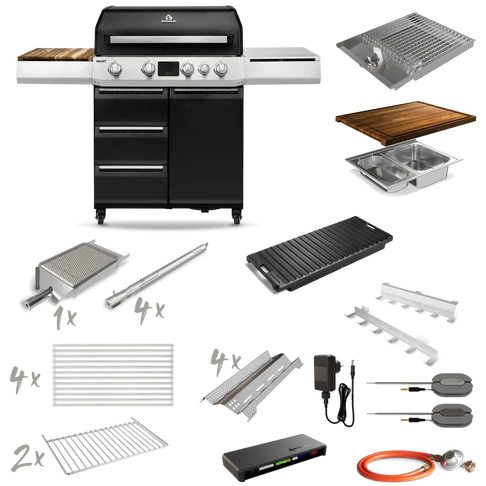 Burnhard GRANT Upgrade + mit Edelstahlrost, Grillrost aus Edelstahl, Detailansicht 1