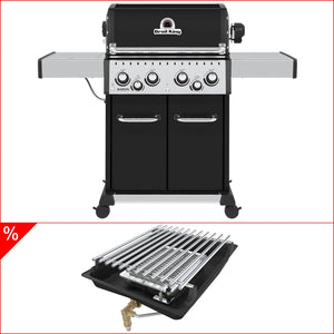 Broil King Baron 490 IR inkl. Drehspieß & Infrarotbrenner, Grillrost aus Gusseisen, für 1 - 12 Personen