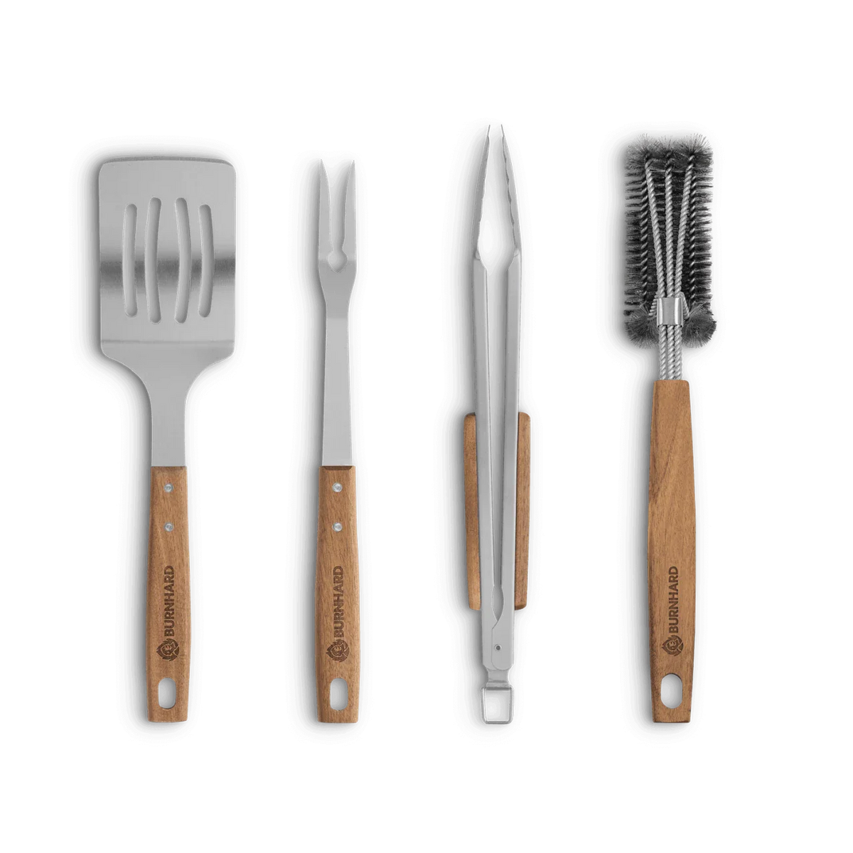 Burnhard Grillbesteck Akazienholz 4-tlg., Grillzubehör