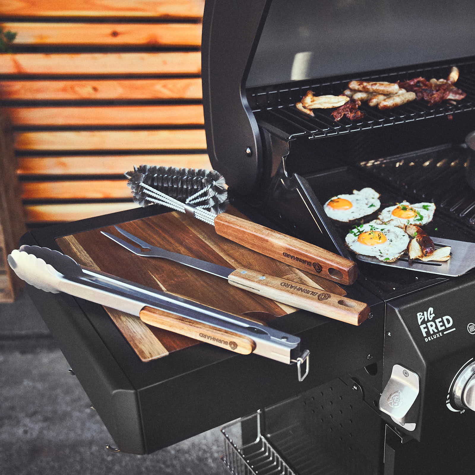 Burnhard Grillbesteck Akazienholz 4-tlg., Grillzubehör, Detailansicht 7