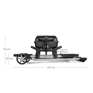 Burnhard WAYNE Jr. Balkongrill 1-Brenner inkl. Rollwagen, Detailansicht 1