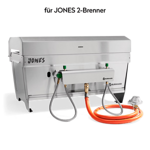 Burnhard Gasflaschen Adapter, JONES 2-Brenner, Detailansicht 1