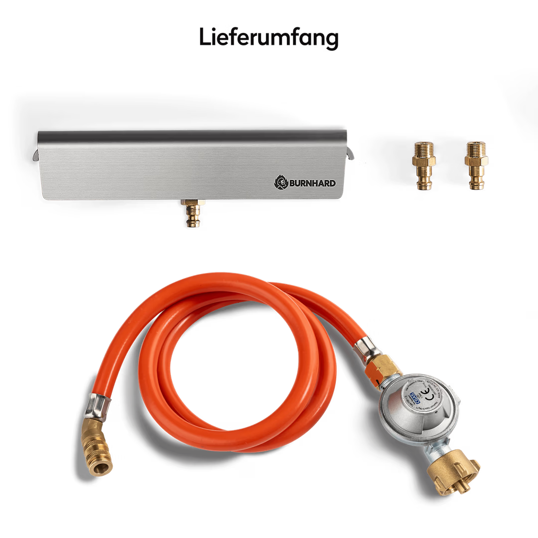 Burnhard Gasflaschen Adapter, JONES 2-Brenner, Detailansicht 3