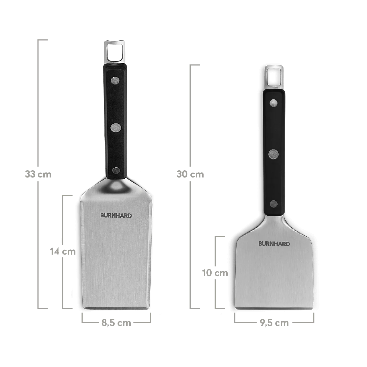 Burnhard Plancha Set mit 2tlg. Grillspachtel und Grillschaber Earl, Grillzubehör, Detailansicht 1
