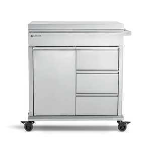 Burnhard Edelstahl Grill Beistellwagen