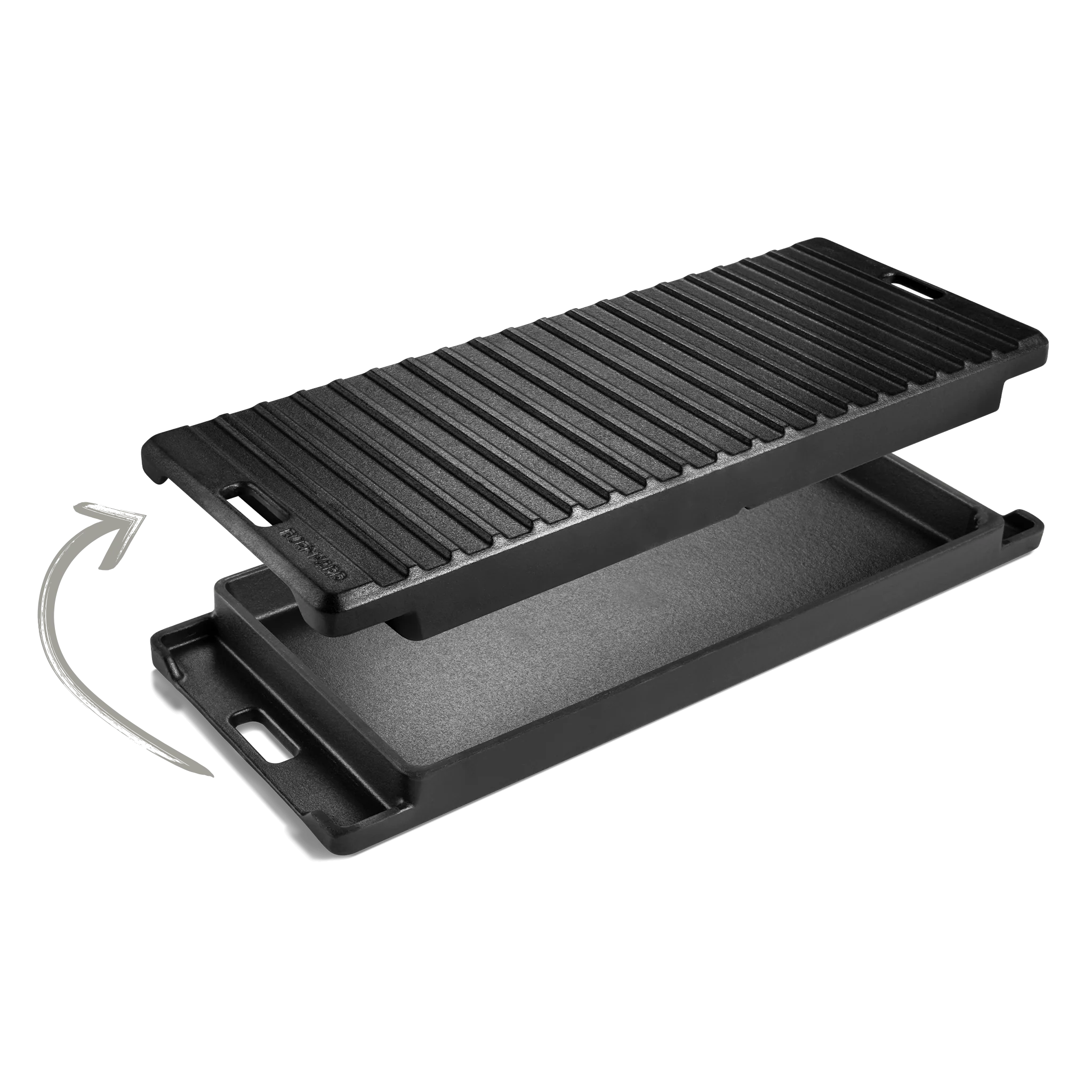 Burnhard GRANT Grillplatte Gusseisen 2-in-1, Grillzubehör, Detailansicht 4