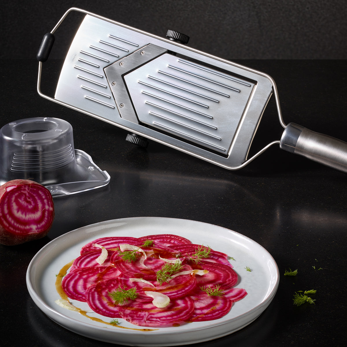 Rösle Hobel mit V-Klinge Edelstahl, Detailansicht 3