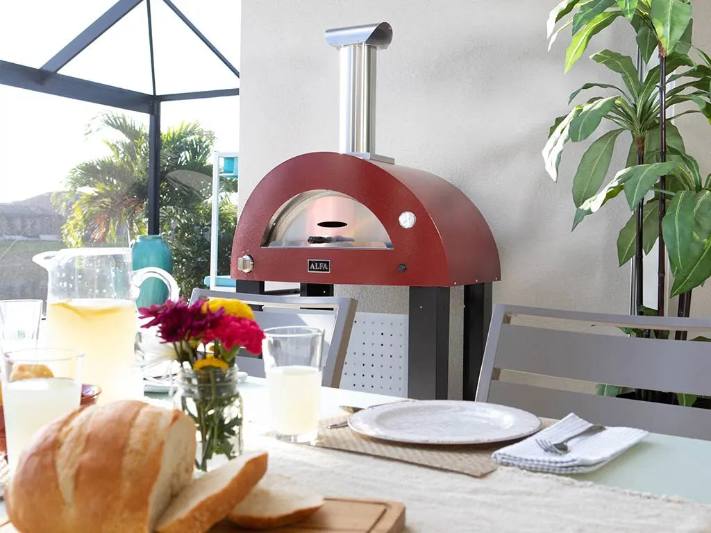 Alfa Forni Moderno 2 Pizze, Gas/ Hybrid, Rot, Pizzaofen, Detailansicht 4