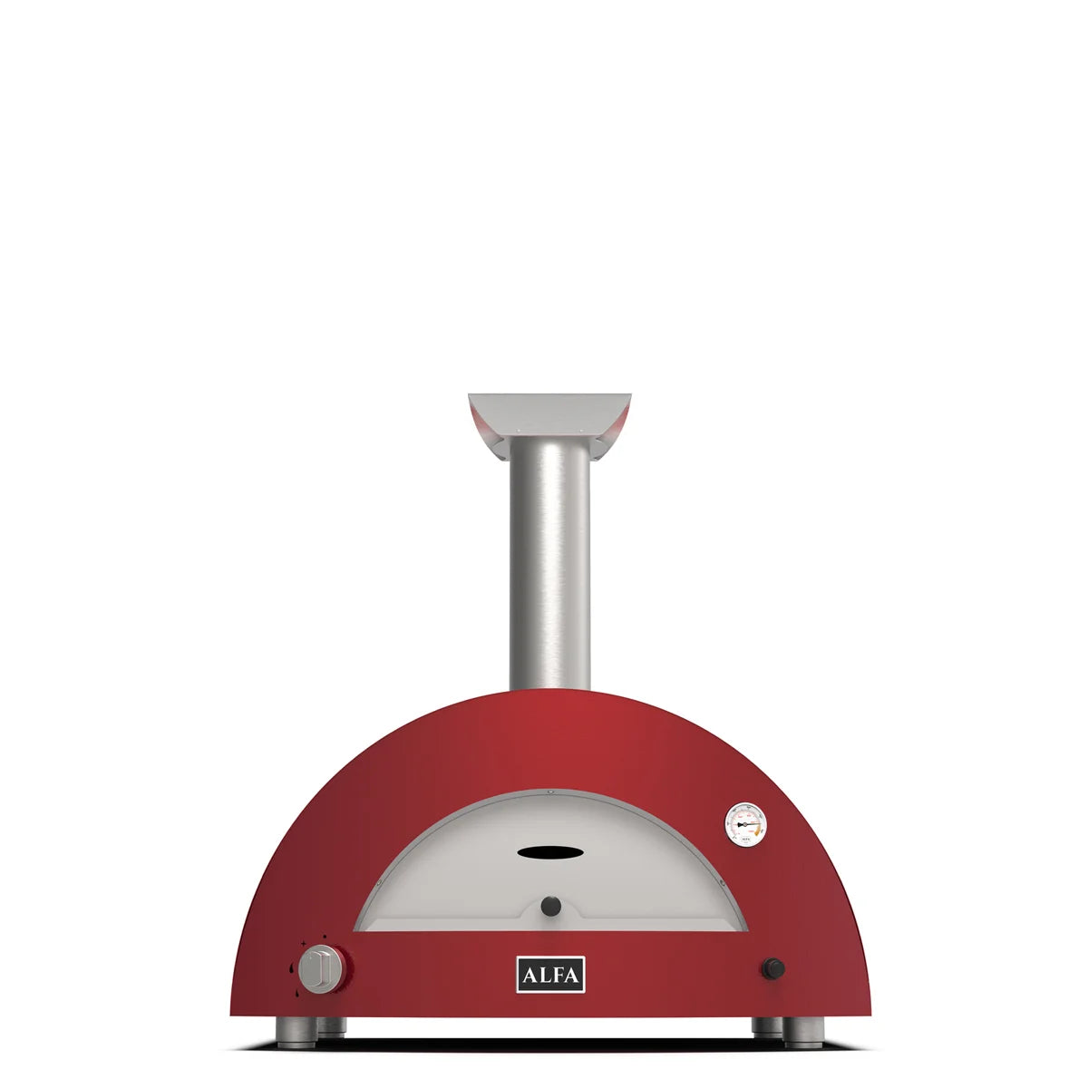 Alfa Forni Moderno 2 Pizze, Gas/ Hybrid, Rot, Pizzaofen