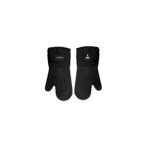 Alfa Forni Silikon Ofenhandschuhe, Schwarz -  für deinen Pizzaofen