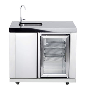 ALL'GRILL Modul 1 - Waschbecken-/ Kühlschrankkombi (Becken links)