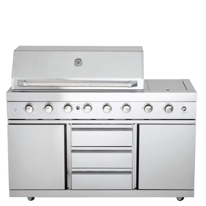 ALL'GRILL Modul Grundgrill mit Seitenbrenner inkl. Airsystem