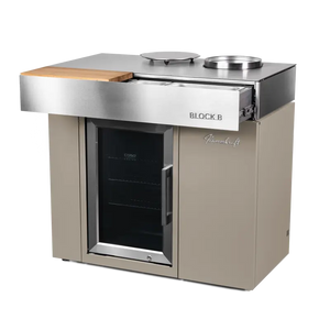 Flammkraft Block B, Taupe, Außenküche, Detailansicht 1