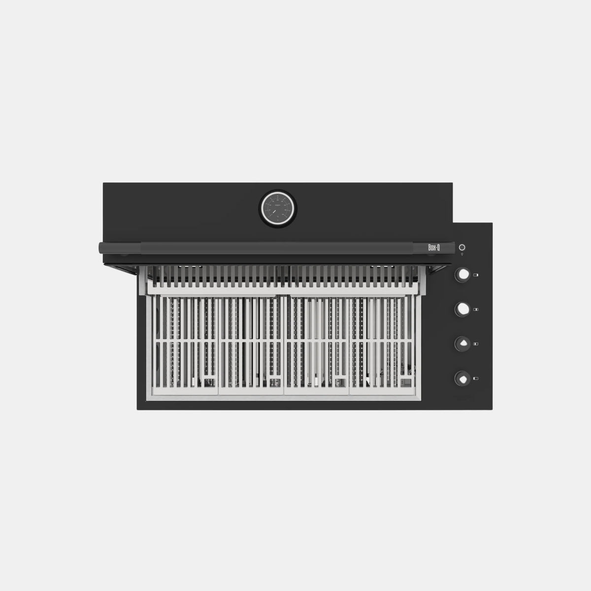 Brabura Box-Q-Einbaugrill 4-Brenner schwarz| Neuestes Edelstahlmodell, Detailansicht 5