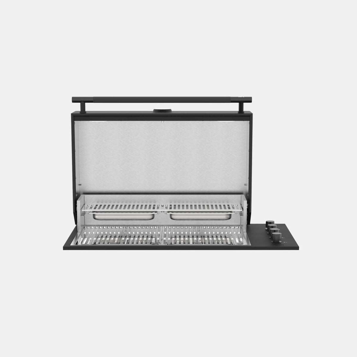 Brabura Box-Q-Einbaugrill 4-Brenner schwarz| Neuestes Edelstahlmodell, Detailansicht 1