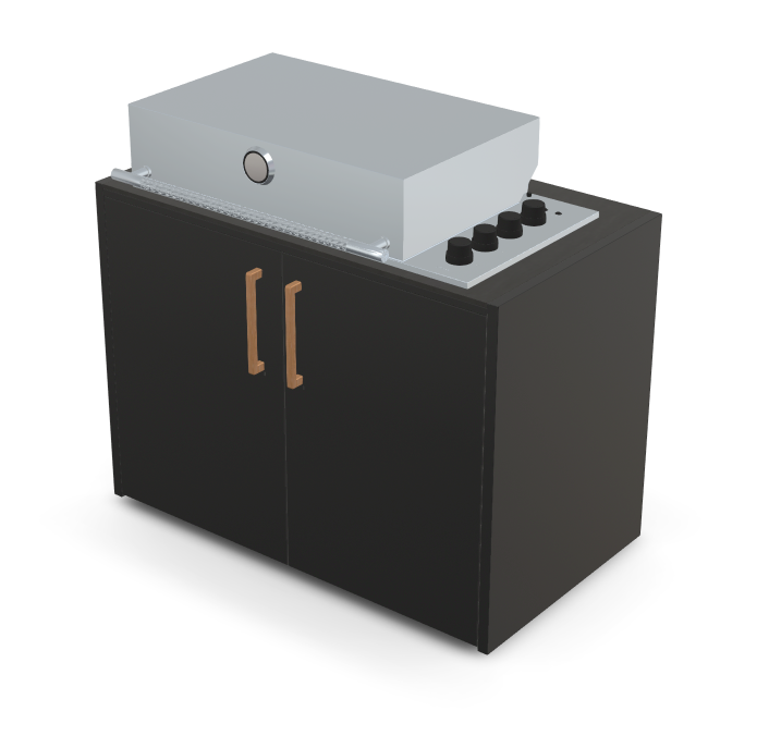 Brabura Box-Q 4-Brenner Edelstahl, Grills