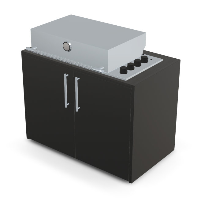Brabura Box-Q 4-Brenner Edelstahl, Grills, Detailansicht 2