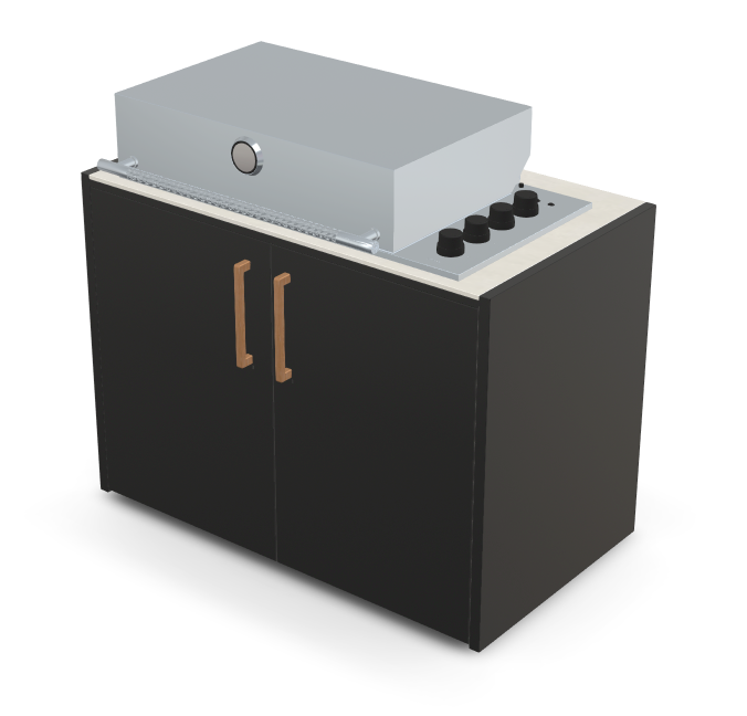 Brabura Box-Q 4-Brenner Edelstahl, Grills, Detailansicht 6