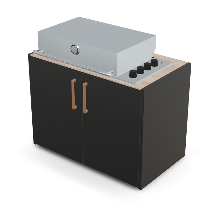 Brabura Box-Q 4-Brenner Edelstahl, Grills, Detailansicht 19
