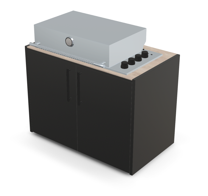 Brabura Box-Q 4-Brenner Edelstahl, Grills, Detailansicht 20