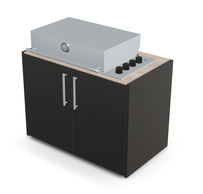 Brabura Box-Q 4-Brenner Edelstahl, Grills, Detailansicht 21