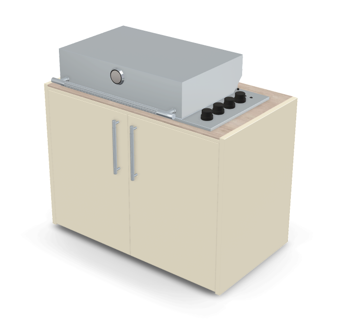 Brabura Box-Q 4-Brenner Edelstahl, Grills, Detailansicht 23