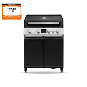 Burnhard GRANT Base - Modularer Gasgrill 4-Brenner mit Türen und Gusseisenrost, Grillrost aus Gusseisen