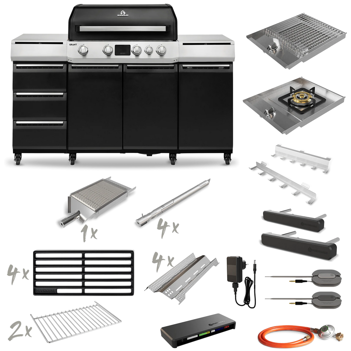 Burnhard GRANT Pro +, Grillrost aus Edelstahl, Detailansicht 1
