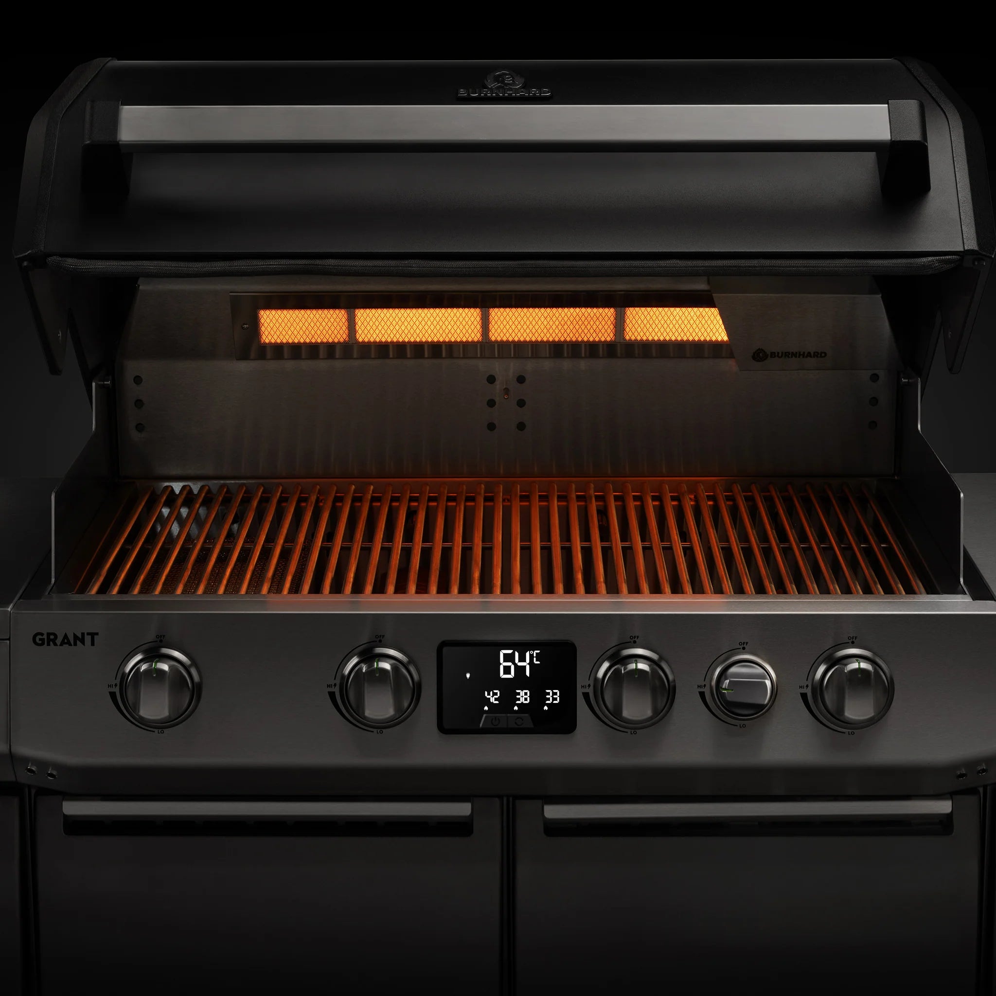 Burnhard GRANT Upgrade + mit Edelstahlrost, Grillrost aus Edelstahl, Detailansicht 2
