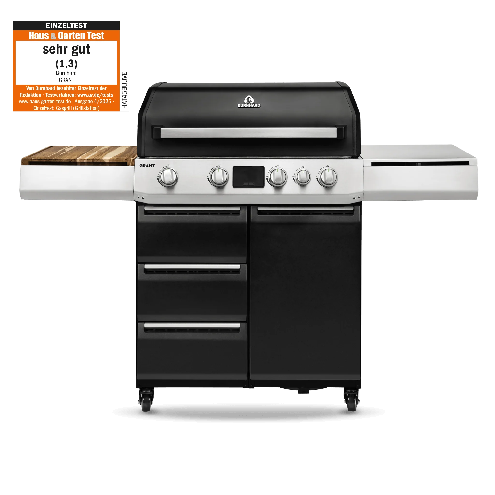 Burnhard GRANT Upgrade + mit Edelstahlrost, Grillrost aus Edelstahl
