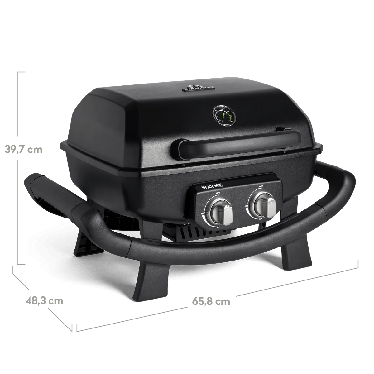 Burnhard WAYNE Balkongrill 2-Brenner, Detailansicht 2