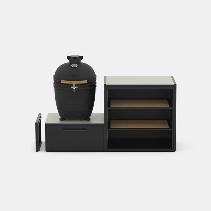 Brabura Abschlussplatte Kamado Anthrazit, Detailansicht 1