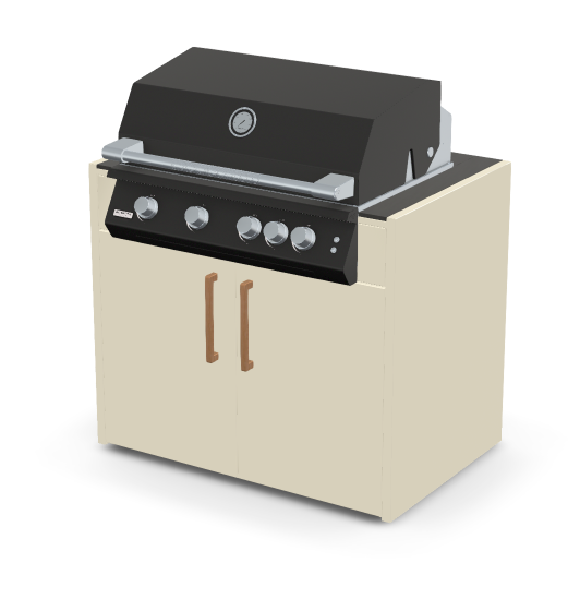 Brabura Fusion 400 RM Modul| Neustes Edelstahlmodell, Grillrost aus Edelstahl, für 1 - 15 Personen, Detailansicht 3
