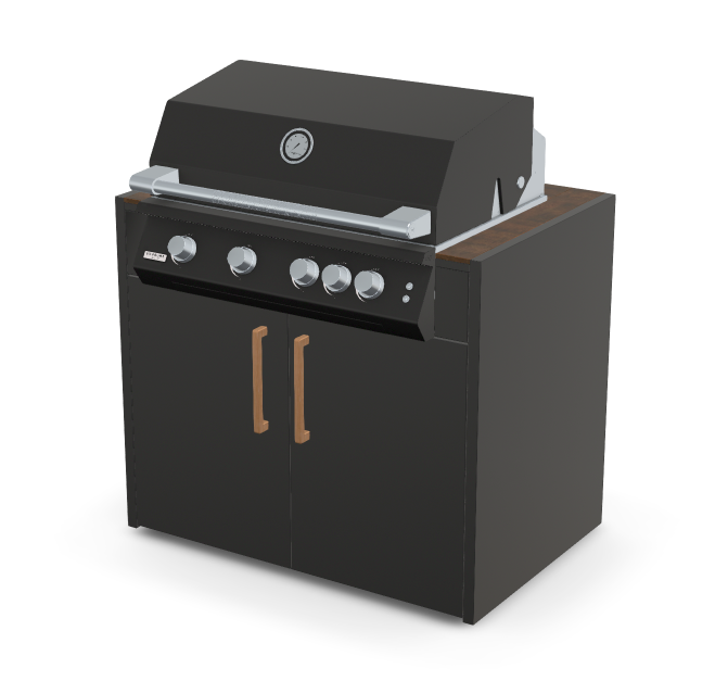 Brabura Fusion 400 RM Modul| Neustes Edelstahlmodell, Grillrost aus Edelstahl, für 1 - 15 Personen, Detailansicht 36