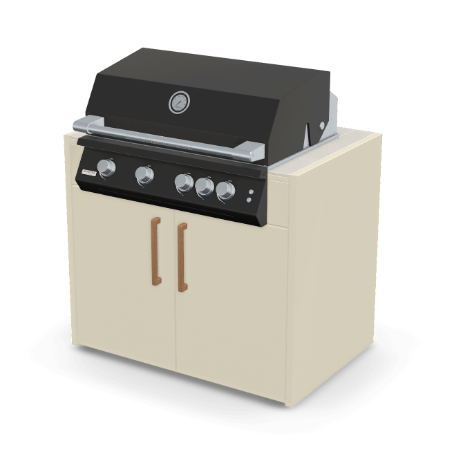 Brabura Fusion 400 RM Modul| Neustes Edelstahlmodell, Grillrost aus Edelstahl, für 1 - 15 Personen, Detailansicht 9