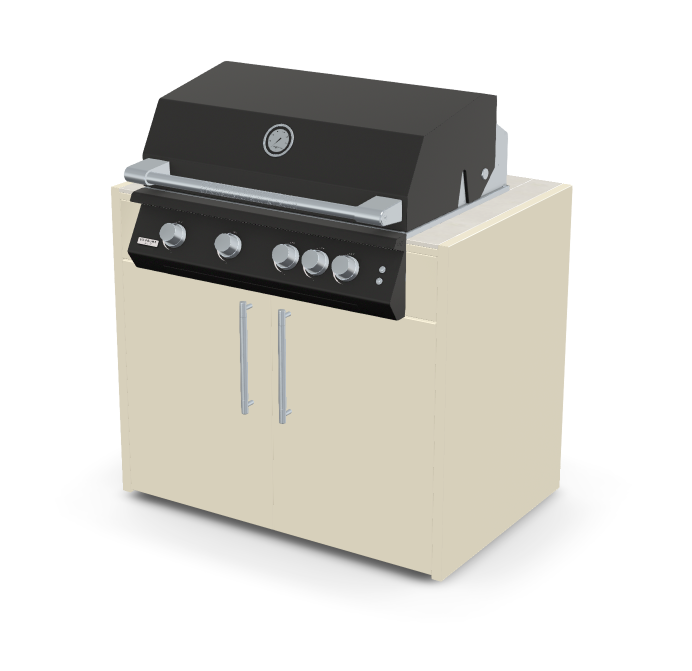 Brabura Fusion 400 RM Modul| Neustes Edelstahlmodell, Grillrost aus Edelstahl, für 1 - 15 Personen, Detailansicht 11