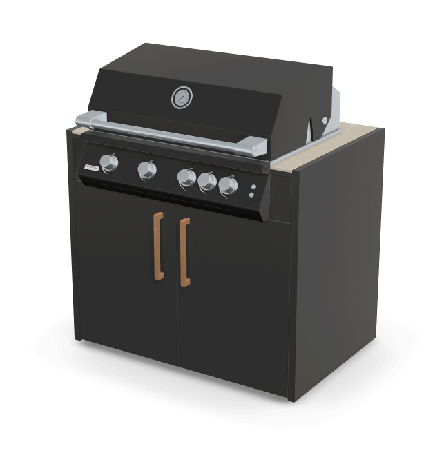 Brabura Fusion 400 RM Modul| Neustes Edelstahlmodell, Grillrost aus Edelstahl, für 1 - 15 Personen, Detailansicht 42