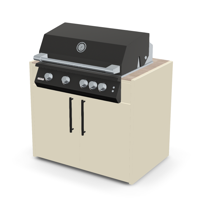 Brabura Fusion 400 RM Modul| Neustes Edelstahlmodell, Grillrost aus Edelstahl, für 1 - 15 Personen, Detailansicht 22