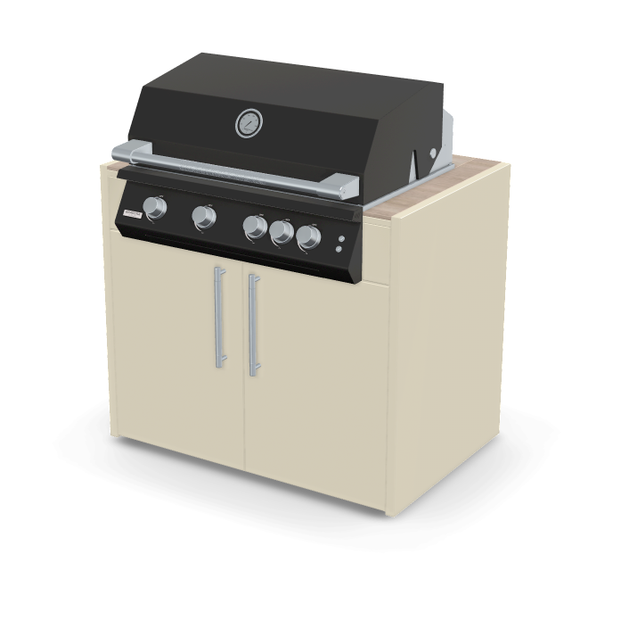 Brabura Fusion 400 RM Modul| Neustes Edelstahlmodell, Grillrost aus Edelstahl, für 1 - 15 Personen, Detailansicht 23