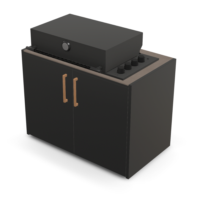 Brabura Box-Q 4-Brenner schwarz| Neuestes Edelstahlmodell, Detailansicht 30