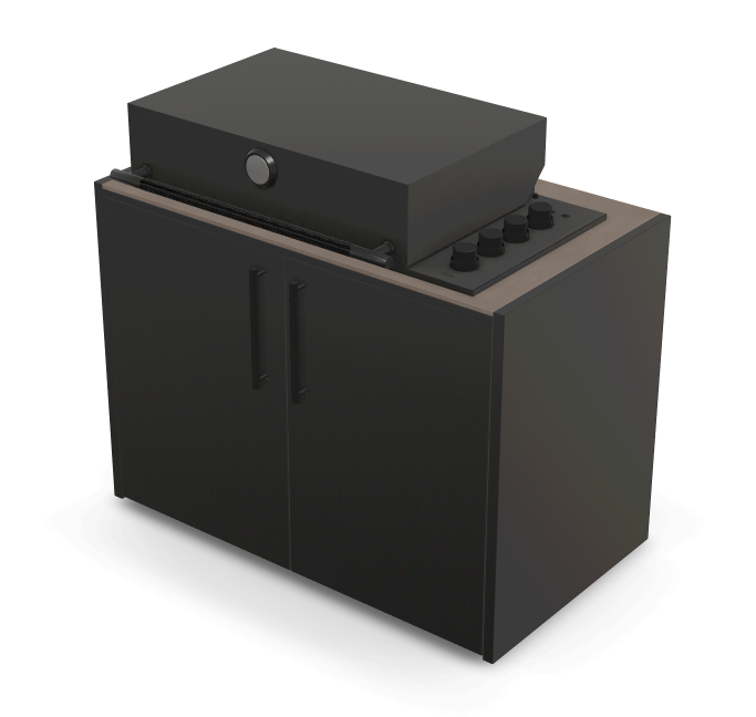 Brabura Box-Q 4-Brenner schwarz| Neuestes Edelstahlmodell, Detailansicht 31