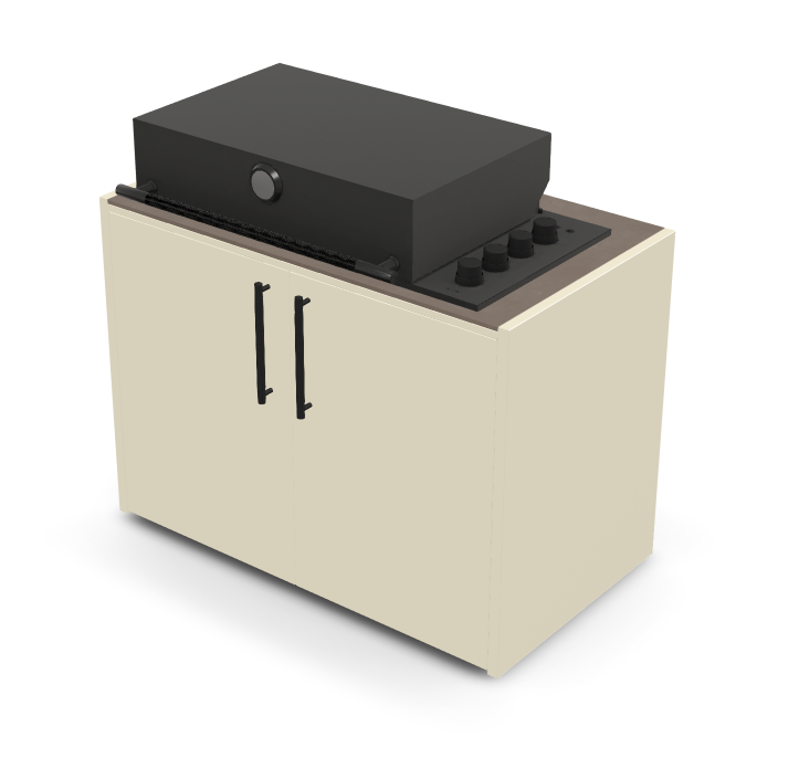Brabura Box-Q 4-Brenner schwarz| Neuestes Edelstahlmodell, Detailansicht 34